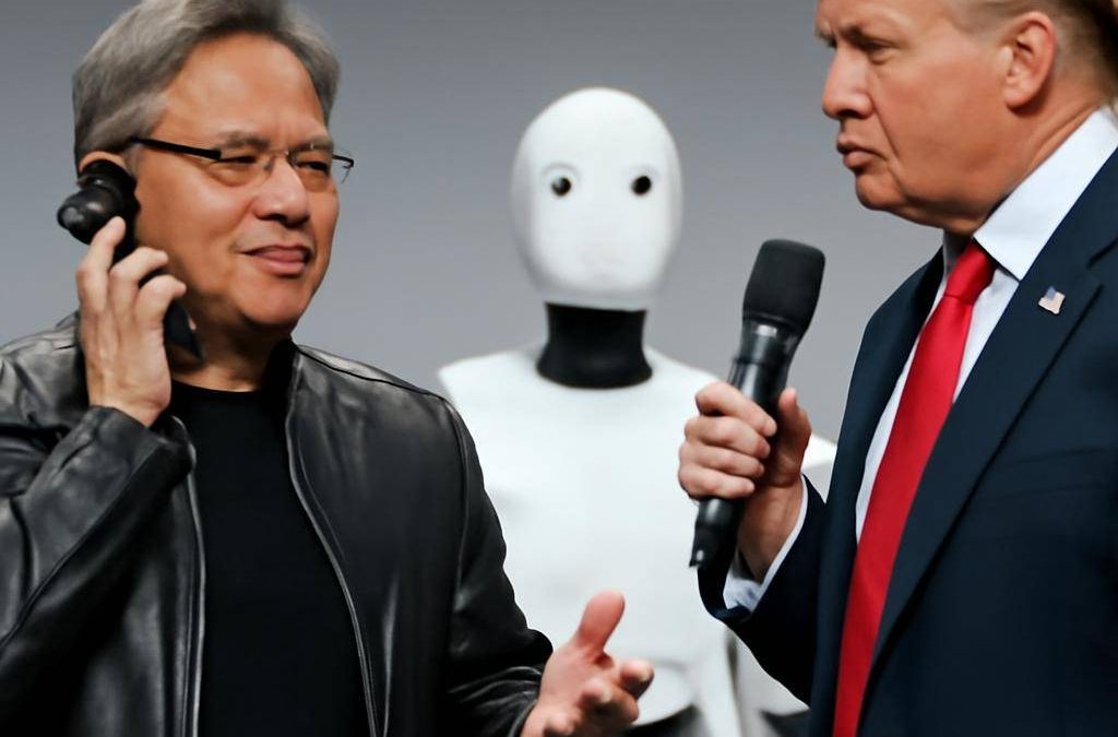 Jensen Huang, Trump’la sahnede robotları konuştu