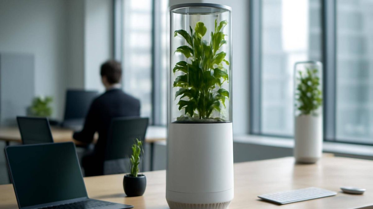 Greenairy, ofis havasını bitki kuleleriyle temizlemeyi hedefliyor