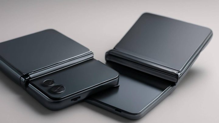 iPhone Duo’nun toz kapakları yarım açıkken boşluk bırakıyor