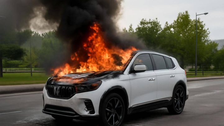 Kayseri’de Park Halindeki Togg T10X Alev Aldı