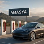 Tesla’nın Amasya Supercharger istasyonu hizmete açıldı