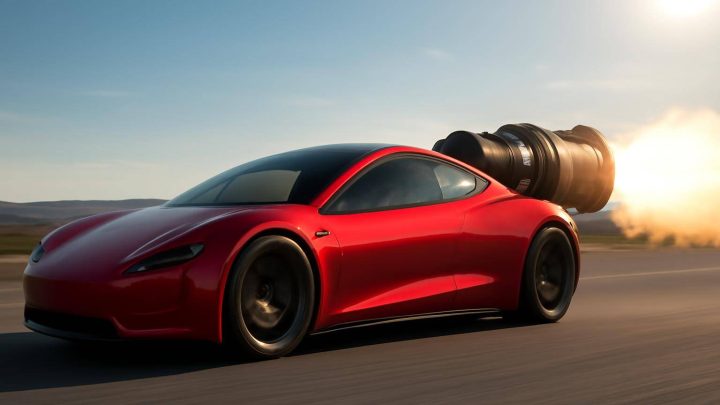 Tesla Roadster, roket motorlarıyla 612 km/s hedefliyor